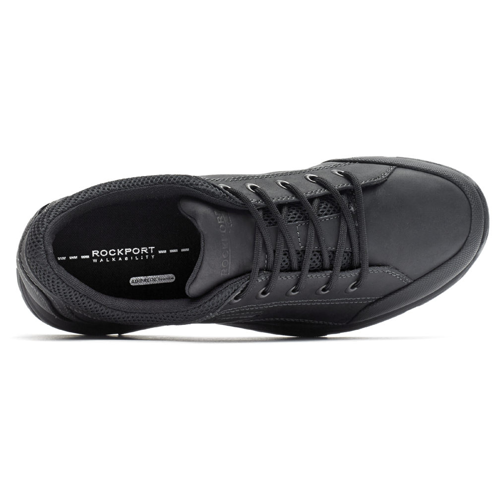 Rockport Mens Sneakers Black - Chranson Lace-Up - UK 856-OCYVSZ